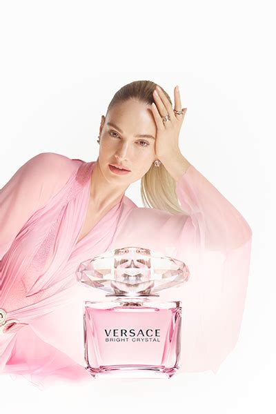 versace white crystal commercial model|Versace bright crystal models name.